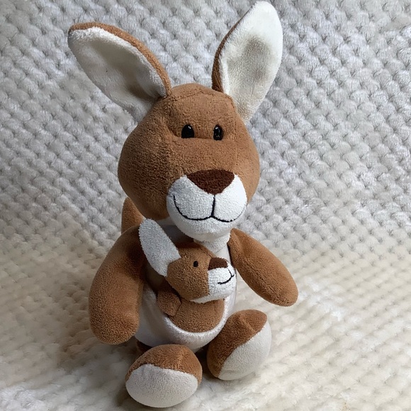 Kinder Surprise Plush Mommy Kangaroo and Baby Stuffed Animal Toy - Picture 6 of 12
